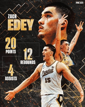 Thật quá đáng! Zach Eddy ghi trung bình 28 điểm và 15,4 rebound trong ba trận năm nay và sút xa 65,4%!