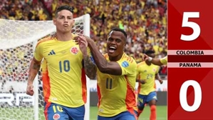 VIDEO bàn thắng Colombia vs Panama: 5-0 (Tứ kết Copa America 2024)