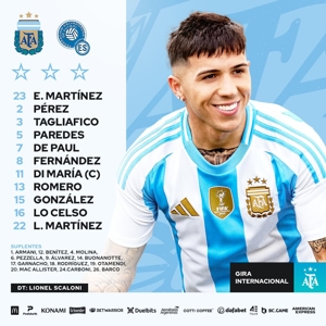 Đội hình xuất phát Argentina vs El Salvador: Messi vắng mặt, Lautaro và Di Maria đá chính