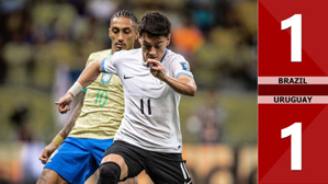 VIDEO bàn thắng Brazil vs Uruguay: 1-1 (Vòng loại World Cup 2026)