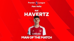 Vượt qua và bắn! Havertz được vinh danh là Cầu thủ xuất sắc nhất trận đấu với Brighton