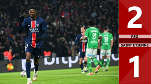 VIDEO bàn thắng PSG vs Saint Etienne: 1-1 (Vòng 17 Ligue 1 mùa giải 2024/25)