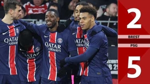 VIDEO bàn thắng Brest vs PSG: 2-5 (Vòng 20 Ligue 1 mùa giải 2024/25)